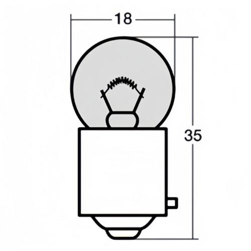 スタンレー(STANLEY) ウィンカー球 A4125A 12V10W アンバー バイク