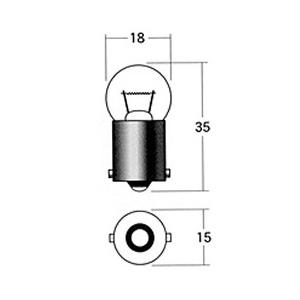 M＆H バイク ウィンカー・テール球 B5109OR 12V15W BA15S オレンジ B-510...