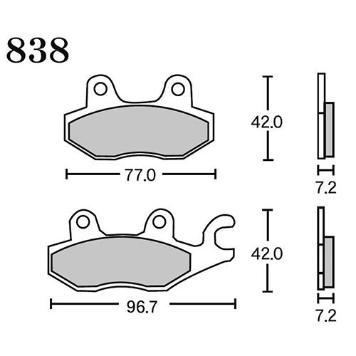 RK Japan FINE ALLOY 55(ファインアロイ55) ブレーキパッド FA5 838 ...