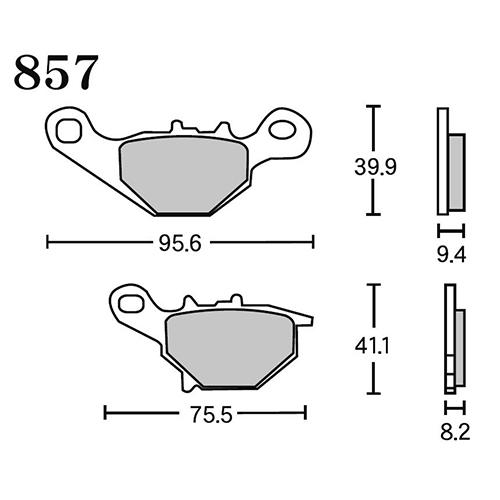 RK Japan(アールケー・ジャパン) バイク FA5 857 ブレーキパッド 857FA5