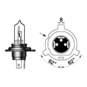 M＆H バイク ヘッドライト球 H4R 12V60/35W 特殊 GH(S2ホワイトゴースト) 13...