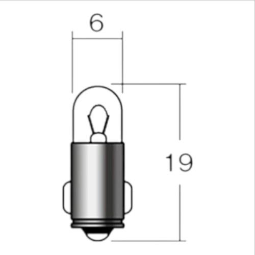M&amp;H 12V2W BA7S 1P7614 バイク ウインカー・テール球