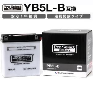 ProSelect(プロセレクト) バイク PB5L-B スタンダードバッテリー(YB5L-B 互換) 液別 PSB021 開放型バッテリーの商品画像