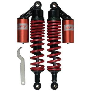 サスペンション ゼファー ZRX バリオス2 320mm 黒×金 タンク付 2本