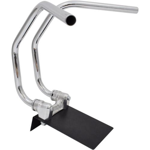 アルキャンハンズ 4ミニ専用くるくるハンドル K2シックスベンド メッキ D00301C バイク ハ...