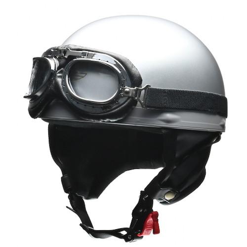 リード工業(LEAD) CROSS CR-751 ビンテージハーフヘルメット シルバー LL(XL)...