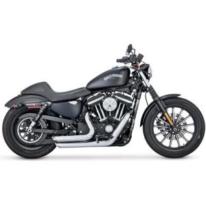 VANCE＆HINES(バンスアンドハインズ) バイク カスタムマフラー 17229 ショートショット スタッガード 2-2 フルシステム クローム 1800-1632 スポーツ｜partsdirect