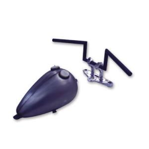 GUTSCHROME 2051-0106 ブラック Z BAR 6インチ ヘコミ無し バイク ハンドルバー