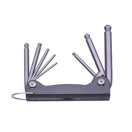 SIGNET(シグネット) 折りたたみ式ボールヘックスレンチセット 36282 六角レンチ