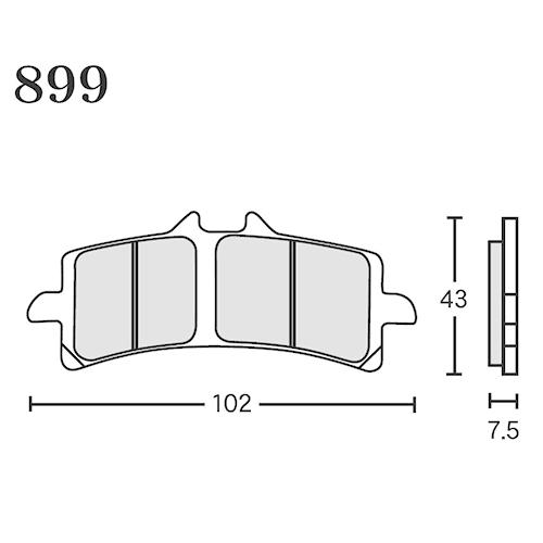 RK Japan MEGA ALLOY X(メガアロイX) ブレーキパッド MAX 899 899M...