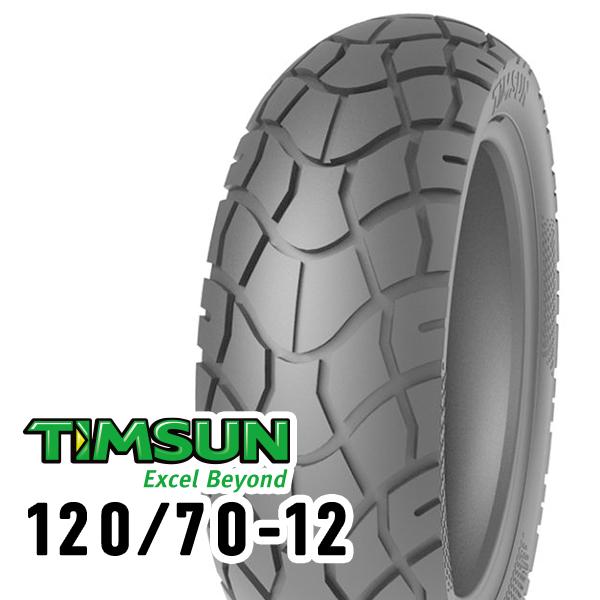 TIMSUN(ティムソン) バイク タイヤ TS652 120/70-12 51J TL フロント/...