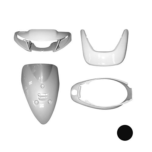 ヤマハ ジョグ JOG Z 3YK 外装 4点 カウル セット ブラック2 ハイマウントカバー付 エ...