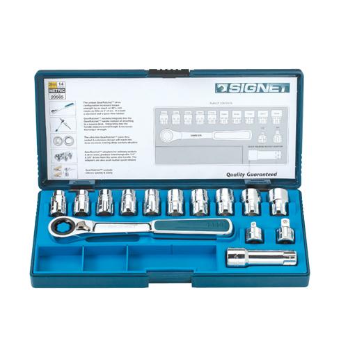 SIGNET(シグネット) ボルテックスソケットセット ミリ・インチ 21PC 20675 ハンドツ...