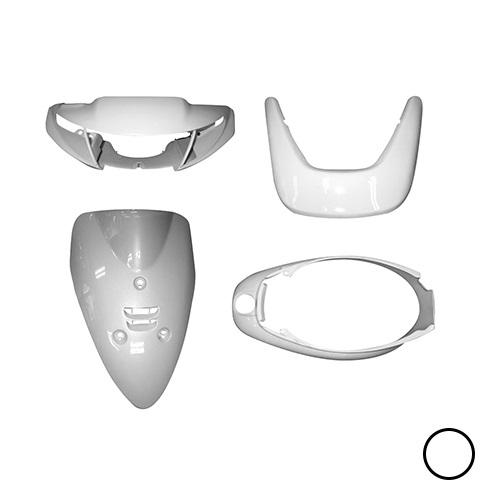 ヤマハ ジョグ JOG Z 3YK 外装 4点 カウル セット ハイマウントカバー付 シルキーホワイ...