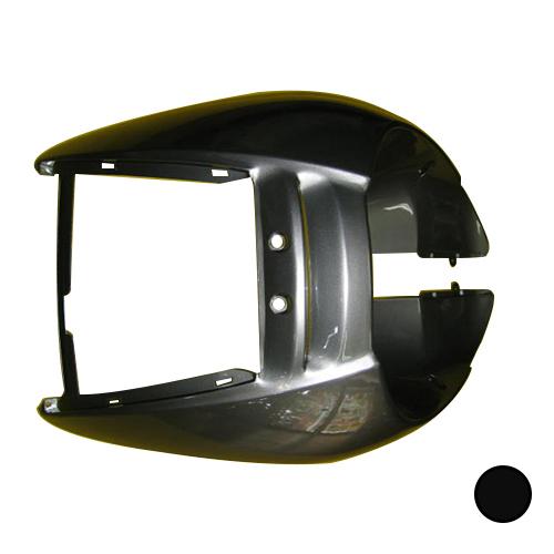 ホンダ リード50/100 AF48/JF06 フロントカバー ミュートブラックメタリック 外装 エ...