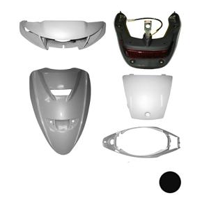 ヤマハ スーパージョグ JOG ZR 3YK フロントモール ブラック 外装