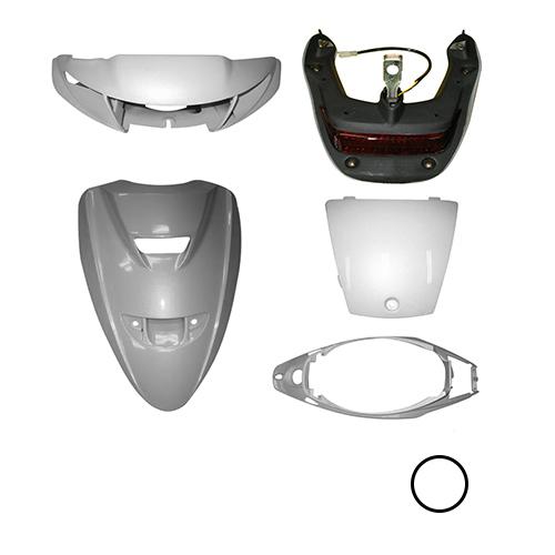 ヤマハ ジョグ JOG ZR 3YKZR/SA13J 外装 5点 カウル セット ブルーイッシュホワ...