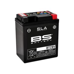 BSバッテリー(ビーエスバッテリー) バイク バッテリー BTZ8V(GTZ8V 互換) 密閉型MFバッテリー｜partsdirect