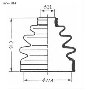 Seiken 自動車 600-00106 (SB106-2) ドライブシャフトブーツキット｜partsdirect