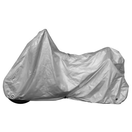 OSS(大阪繊維資材) 燃えにくいタフタバイクカバー シルバー LL IMO91604 バイク