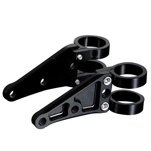 SHIFTUP(シフトアップ) ビレットライトステー φ31mm ブラック 405131-06 バイ...