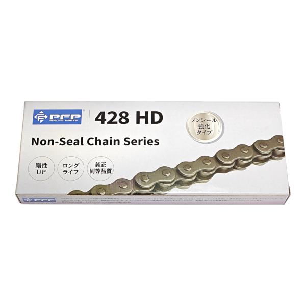 PFP チェーン 428HD-120L 強化タイプ クリップジョイント付属 428-120 スチール...
