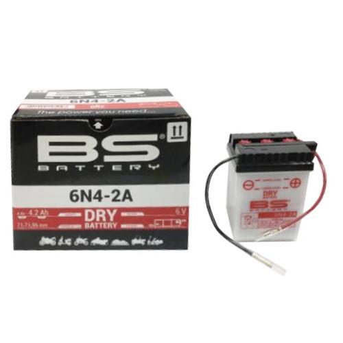 BSバッテリー(ビーエスバッテリー) バイク バッテリー 6N4-2A DRY(液別開放型) 開放型...