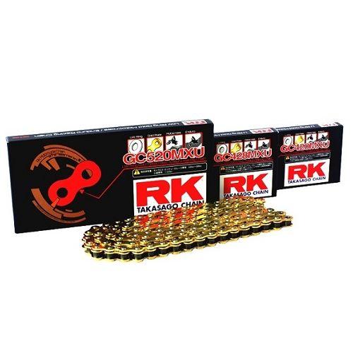 RK Japan オフロードシリーズ GC520MXU-100L UWリング ゴールド バイク チェ...