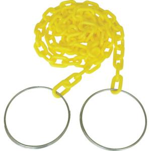 NISSA CHAIN 整備用品 防犯 防災用品 コーンチェイン 6mm×2m 黄 イエロー