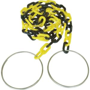 NISSA CHAIN 整備用品 防犯 防災用品 コーンチェイン 6mm×2m 黄/黒 イエロー/ブラック