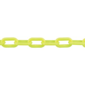 TRUSCO 整備用品 防犯 防災用品 プラチェーン 蛍光イエロー8mm×2m 蛍光イエロー