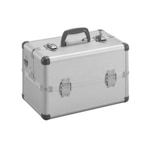 TRUSCO 整備用品 工具箱 ツールバッグ アルミケース 両開き 内寸352×207×H229 シルバー シルバー