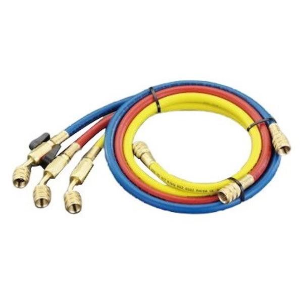 ESCO(エスコ) ボールバルブ付チャージングホースセット 100cm(R410A) EA104TF...