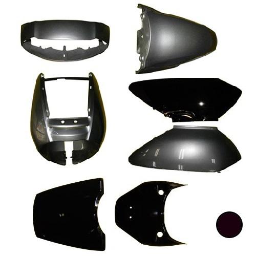 ホンダ リード50/100 AF48/JF06 外装 7点 カウル セット ミュートブラックメタリッ...