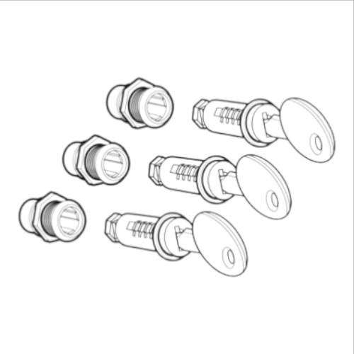 SHAD(シャッド) キーシリンダー レッドキー 3個セット SH23/SH35/SH36/E48S...