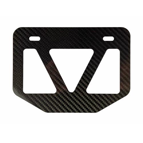 Rise 綾織りドライカーボンナンバーフレームS 原付50cc〜125cc四角タイプ ナンバープレー...