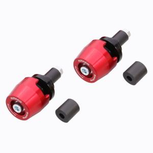 キタコ バイク グリップエンド バーエンド スピナーバーエンド レッド