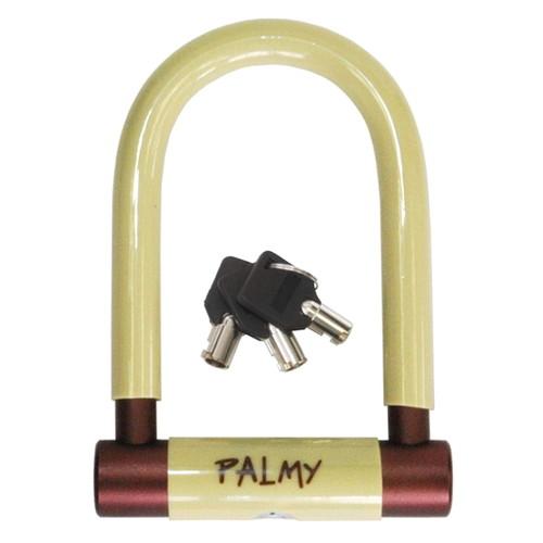 PALMY(パルミー) P-ES-101AL アルミシャックルロック アイボリー/ブラウン 自転車