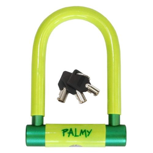 PALMY(パルミー) P-ES-101AL アルミシャックルロック ライトグリーン/グリーン 自転...