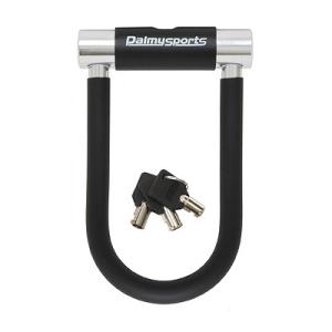 Palmy Sports PS-101AL-R アルミシャックルロック・R シルバー 自転車 U字ロ...