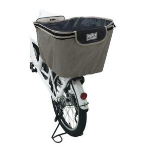 LAKIA 自転車 バスケットカバー サイクルバスケットカバー リア用 ヴィンテージシルバー ヴィンテージシルバー