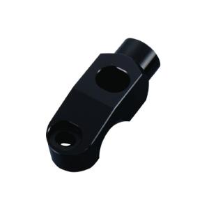 POSH Faith バイク ミラーアダプター ホルダー ミラーアダプター クラッチ側 正ネジ ブラック ブラック