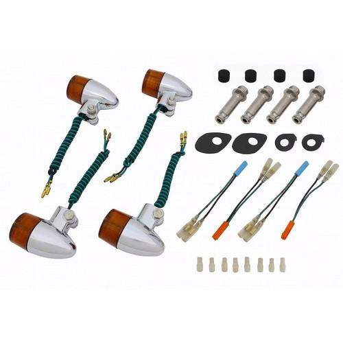 POSH Faith(ポッシュフェイス) 砲弾タイプウィンカーSET S球 メッキ/オレンジ 06-...