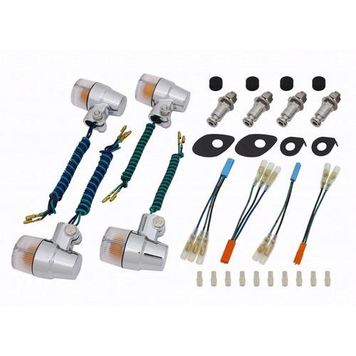 POSH Faith(ポッシュフェイス) S/バイクミニウィンカーSET W球 メッキ/クリア 04...