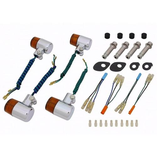 POSH Faith(ポッシュフェイス) 71タイプウィンカーSET W球 メッキ/オレンジ 04-...