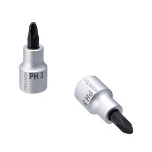 [プロビータ ]  UNT-03 PROXXON(プロクソン) (+)ソケットビット 1/2” No.3 83472 : パーツ
