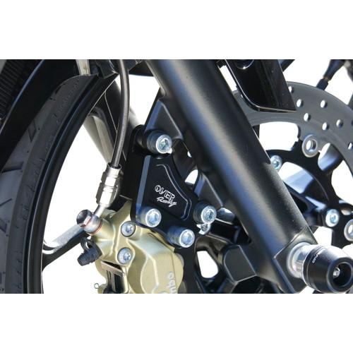 OVER Racing(オーヴァーレーシング) Fキャリパーサポート ブラック ブレンボ4P/40m...