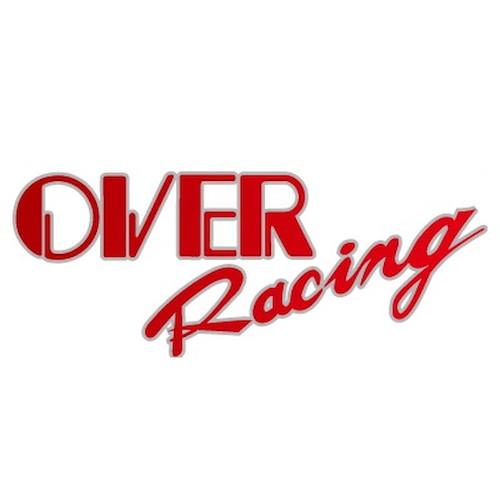 OVER Racing(オーヴァーレーシング) ステッカー グラデーション RED 中 95-98-...