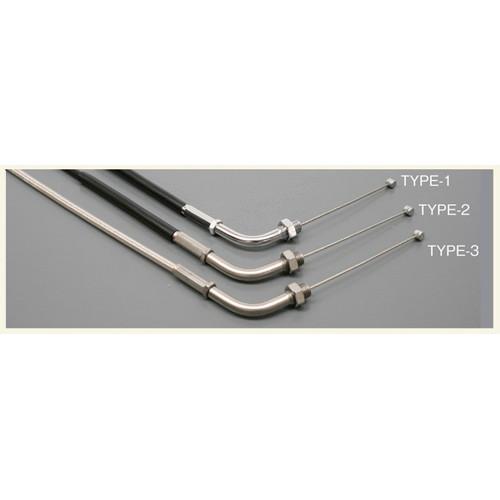 ACTIVE スロットルワイヤー STD 900mm アジャスタブル 1060024 バイク スロッ...