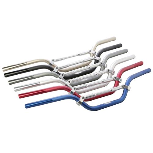 ACTIVE ROAD φ22.2アルミハンドルバー HI/アルミブレース付 ショットブラック 60...